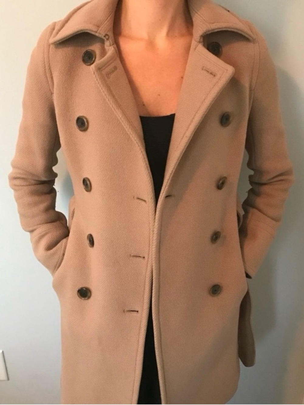 J. Crew Camel Wool Trench Coat 00